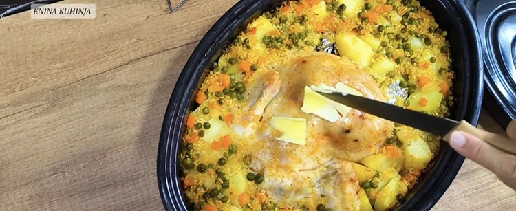 Punjeno peceno pile - Enina Kuhinja - Pečenje - Puter