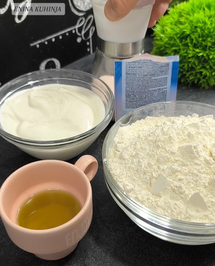 1 – Enina Kuhinja – Pizza iz tiganja – Priprema sastojaka Enina Kuhinja - Pizza iz tiganja - Priprema sastojaka