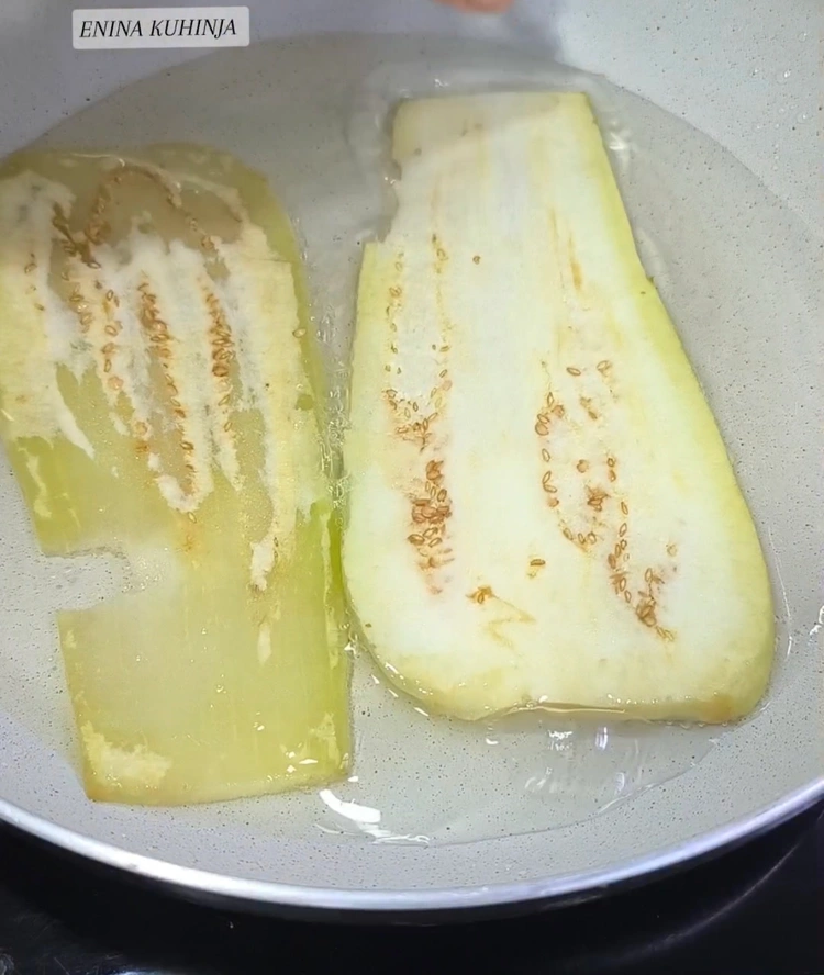 Enina Kuhinja - Patlidzan salata - Prženje patlidžana