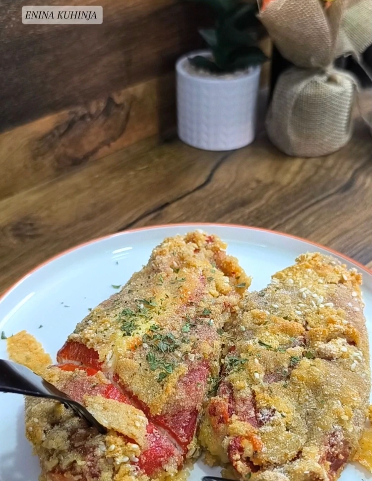 Enina Kuhinja - Pohovane paprike iz rerne - Serviranje