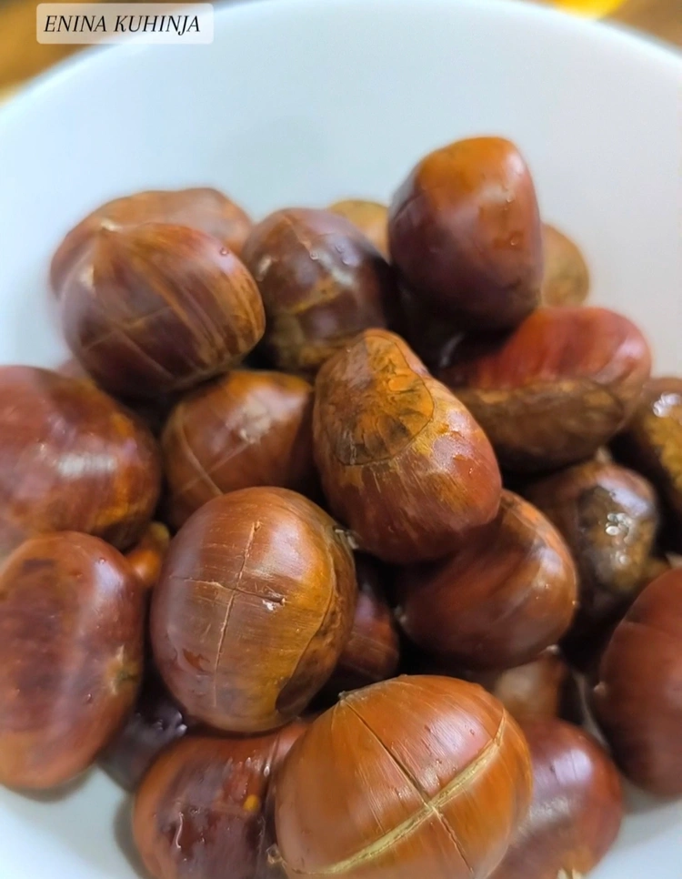 Enina Kuhinja - Pečeni kesten u tiganju - Priprema sastojaka