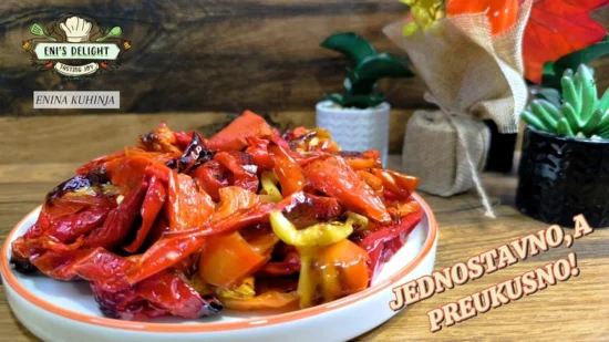 Enina Kuhinja - Salata sa pečenim paprikama