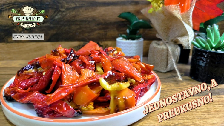 Enina Kuhinja - Salata sa pečenim paprikama
