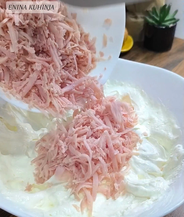 Enina Kuhinja - Slana Torta u slojevima - Priprema fila