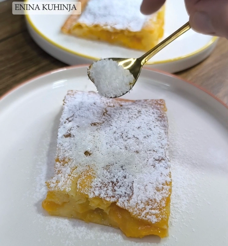Enina Kuhinja - Pita sa kajsijama - Serviranje