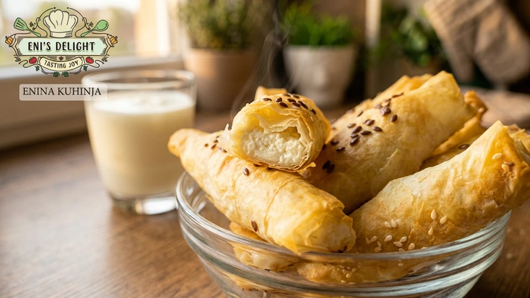 Enina Kuhinja - Burek rolnice sa sirom - Posluživanje